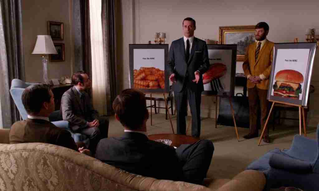 Don Draper (Jon Hamm) pitches Heinz